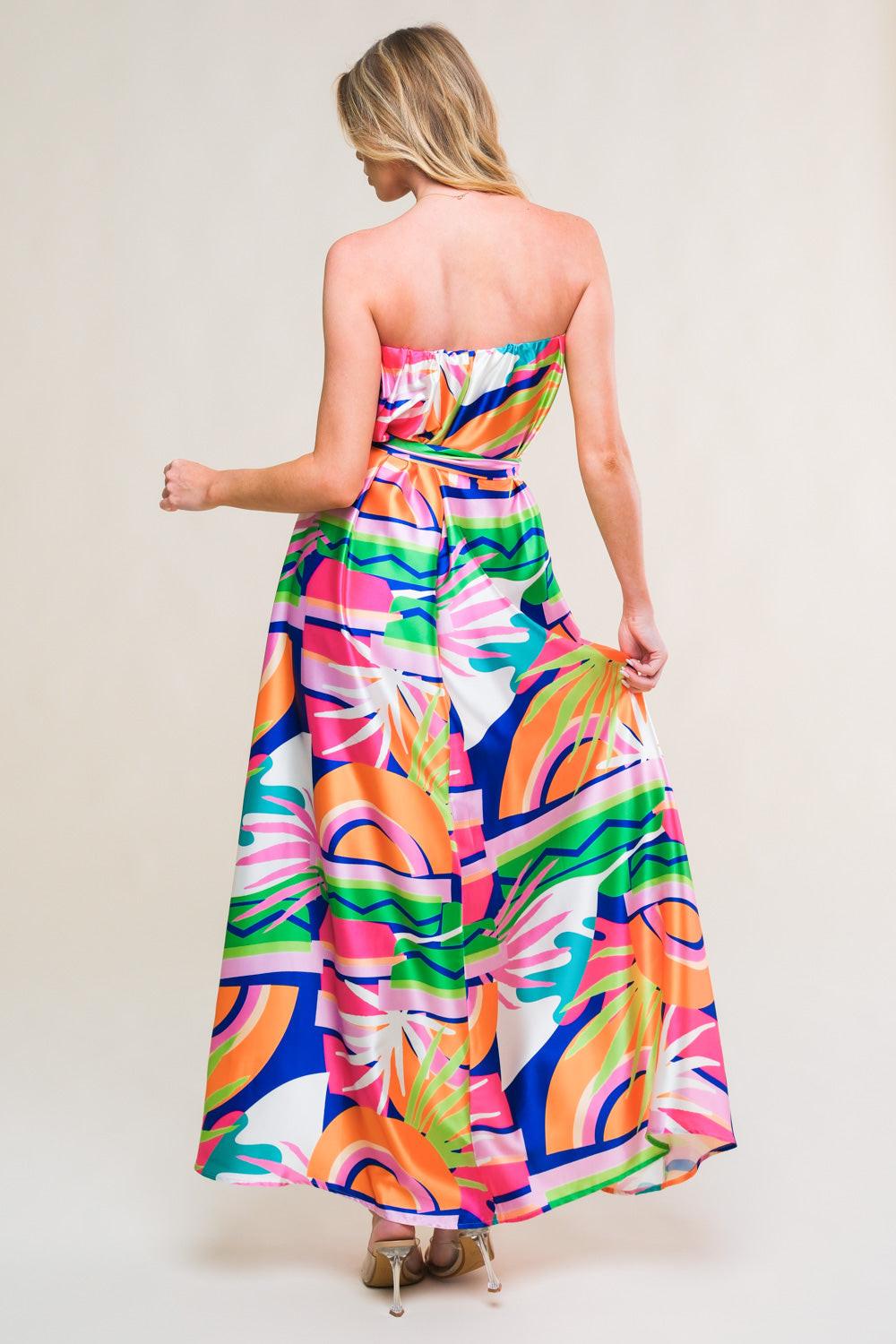 SUMMERY INCLINATION WOVEN MIDI DRESS - Glamourous Grace