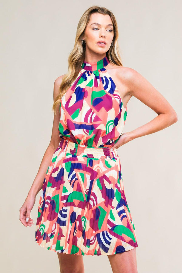 SWEETLY ELEVATED WOVEN MINI DRESS - Glamourous Grace