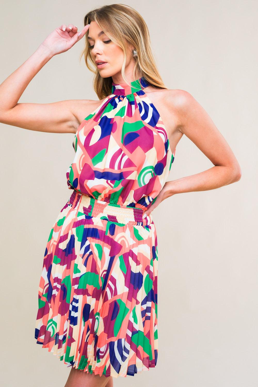 SWEETLY ELEVATED WOVEN MINI DRESS - Glamourous Grace