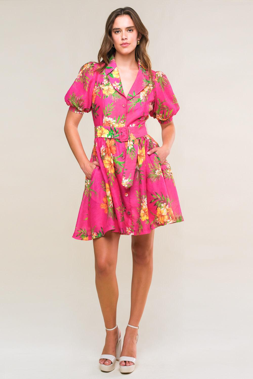 REMARKABLE ENTRANCE WOVEN MINI DRESS - Glamourous Grace