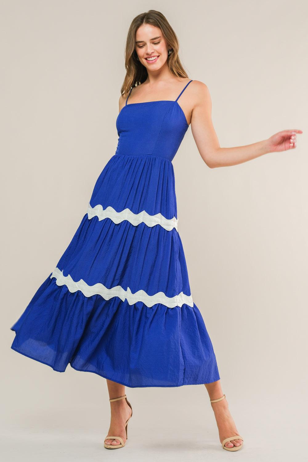 SUMMER SPRITZ WOVEN MIDI DRESS - Glamourous Grace