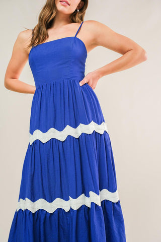 SUMMER SPRITZ WOVEN MIDI DRESS - Glamourous Grace