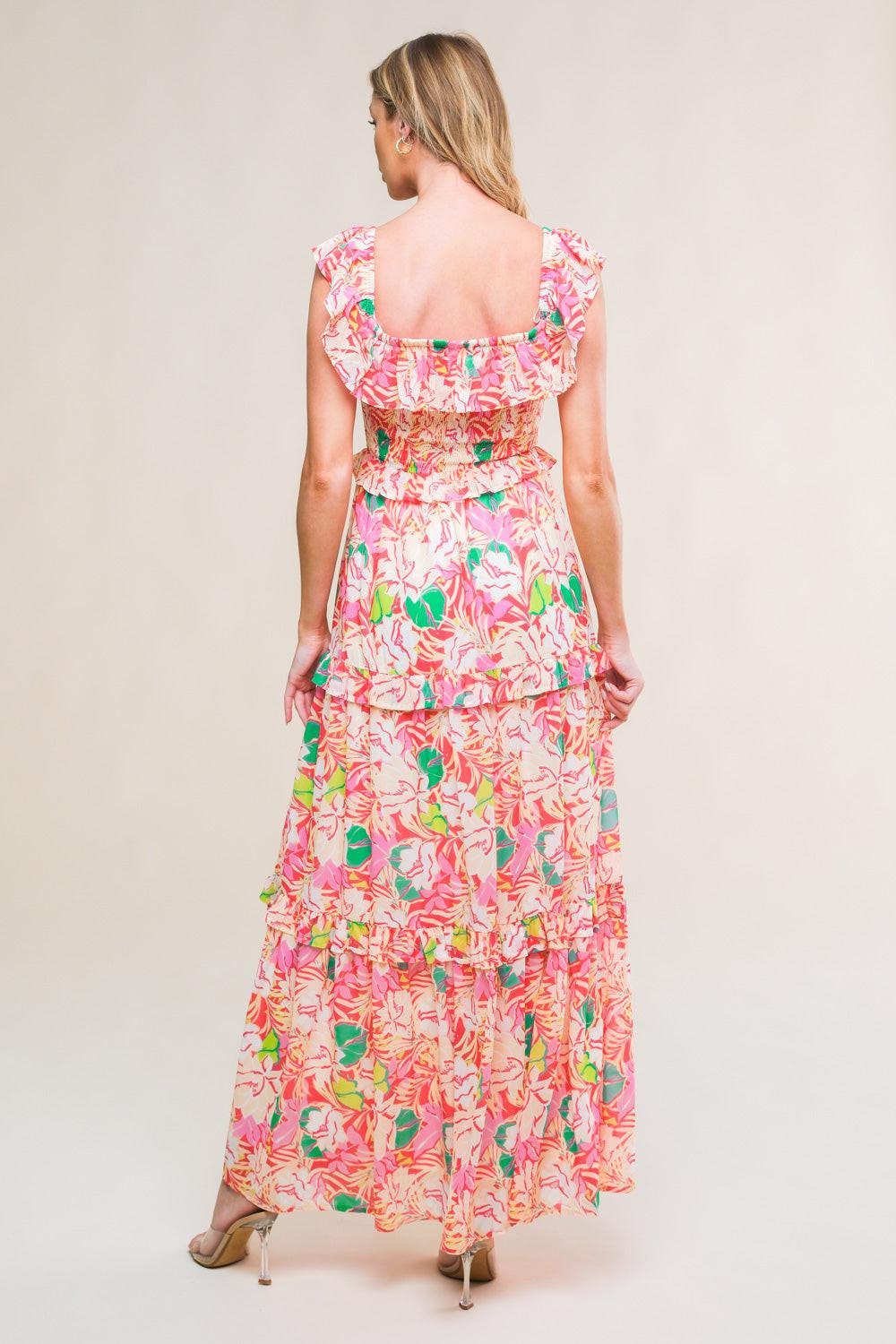 RELAXED CHARM WOVEN MIDI DRESS - Glamourous Grace
