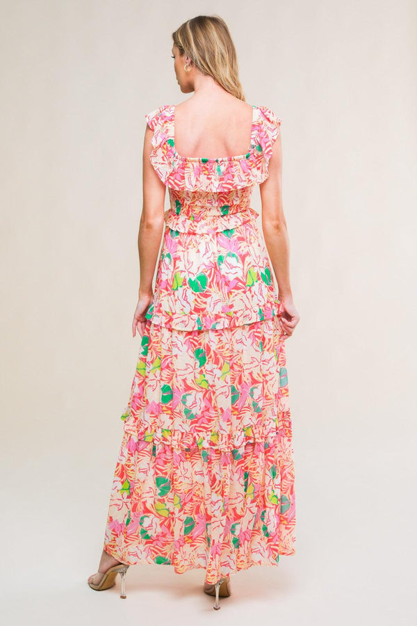 RELAXED CHARM WOVEN MIDI DRESS - Glamourous Grace