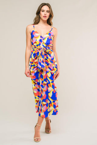 WHAT DREAMS ARE MADE WOVEN MIDI DRESS - Glamourous Grace