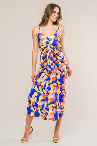 WHAT DREAMS ARE MADE WOVEN MIDI DRESS - Glamourous Grace