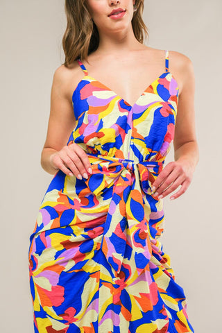 WHAT DREAMS ARE MADE WOVEN MIDI DRESS - Glamourous Grace