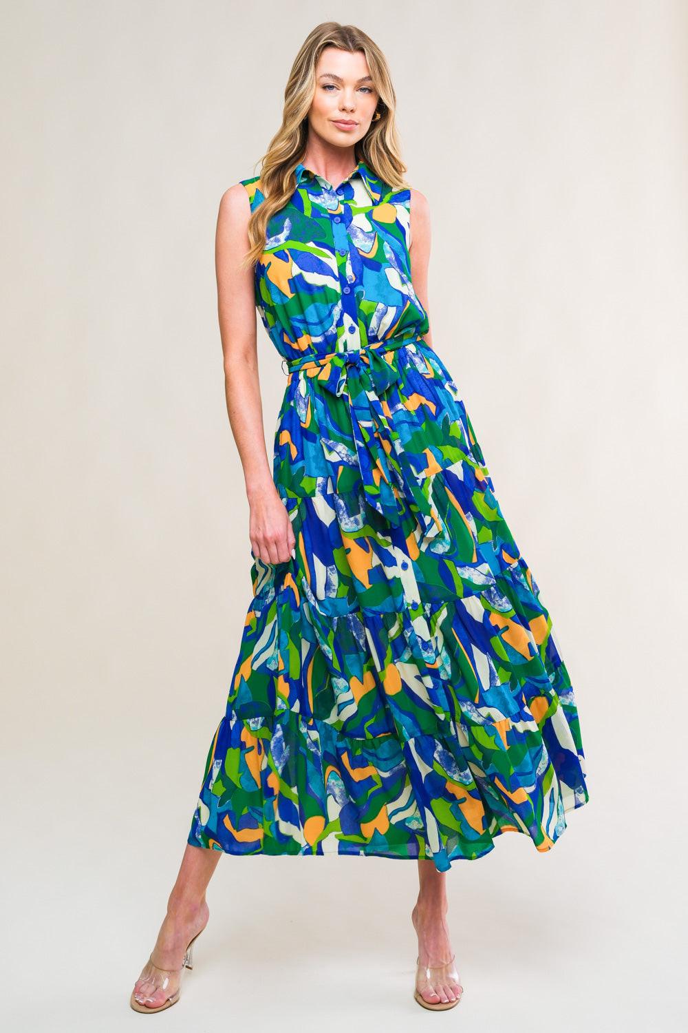 PRISTINE CHICNESS WOVEN MIDI DRESS - Glamourous Grace