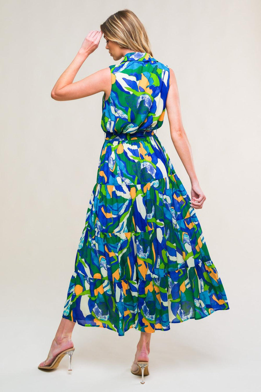 PRISTINE CHICNESS WOVEN MIDI DRESS - Glamourous Grace
