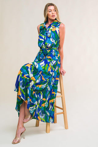 PRISTINE CHICNESS WOVEN MIDI DRESS - Glamourous Grace