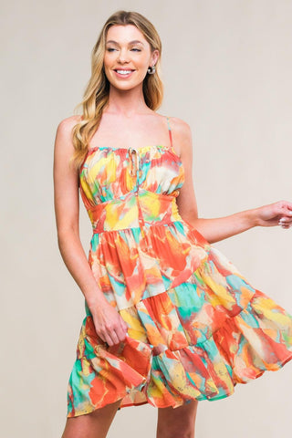 MAJESTIC ENERGY WOVEN MINI DRESS - Glamourous Grace