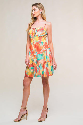 MAJESTIC ENERGY WOVEN MINI DRESS - Glamourous Grace