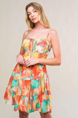 MAJESTIC ENERGY WOVEN MINI DRESS - Glamourous Grace