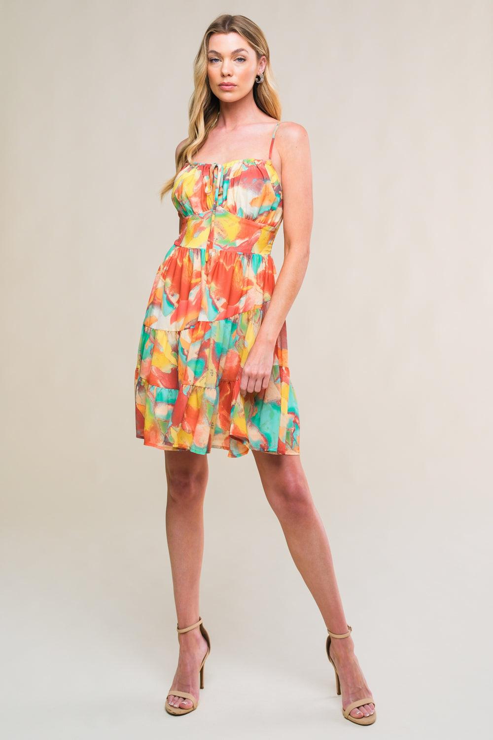 MAJESTIC ENERGY WOVEN MINI DRESS - Glamourous Grace