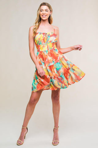 MAJESTIC ENERGY WOVEN MINI DRESS - Glamourous Grace