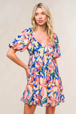 STATE OF BLISS WOVEN MINI DRESS - Glamourous Grace