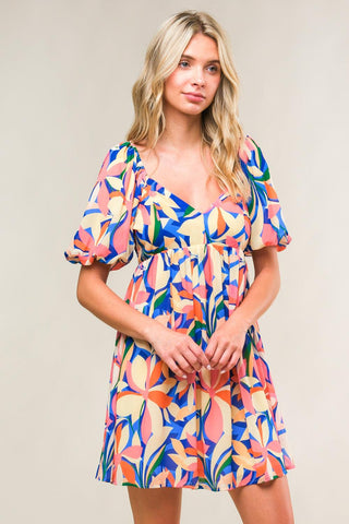STATE OF BLISS WOVEN MINI DRESS - Glamourous Grace
