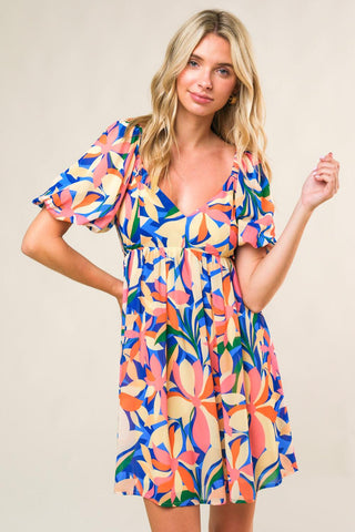 STATE OF BLISS WOVEN MINI DRESS - Glamourous Grace