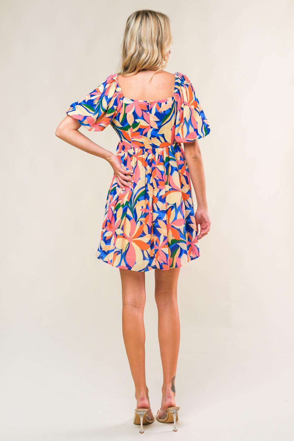 STATE OF BLISS WOVEN MINI DRESS - Glamourous Grace