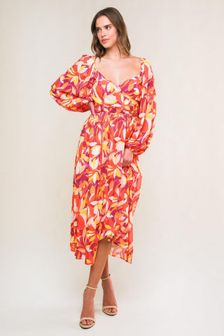 AMAZING EVENING WOVEN MIDI DRESS - Glamourous Grace