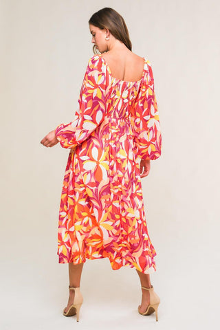 AMAZING EVENING WOVEN MIDI DRESS - Glamourous Grace