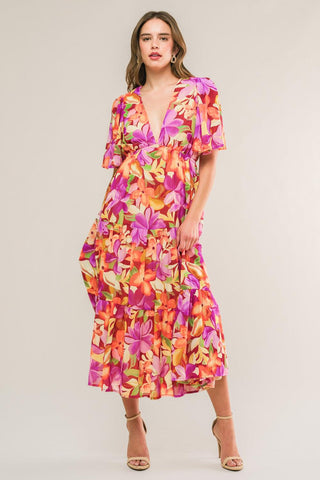 START LOOKING WOVEN MIDI DRESS - Glamourous Grace