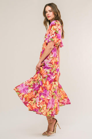 START LOOKING WOVEN MIDI DRESS - Glamourous Grace
