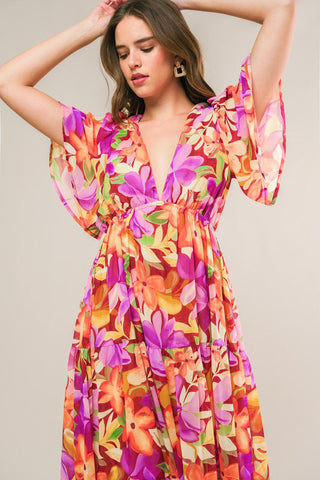 START LOOKING WOVEN MIDI DRESS - Glamourous Grace