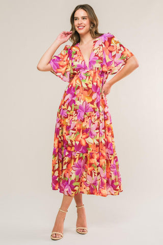 START LOOKING WOVEN MIDI DRESS - Glamourous Grace