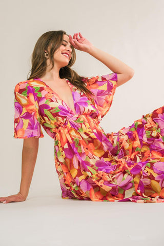 START LOOKING WOVEN MIDI DRESS - Glamourous Grace