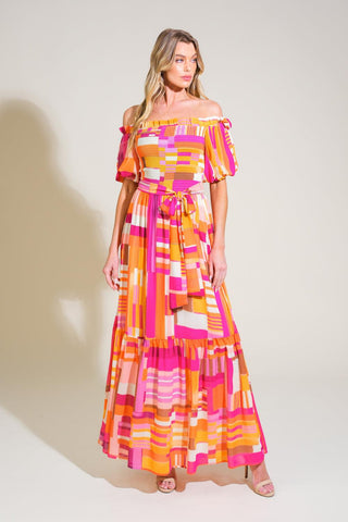 SUNSHINE SQUEEZE WOVEN MAXI DRESS - Glamourous Grace