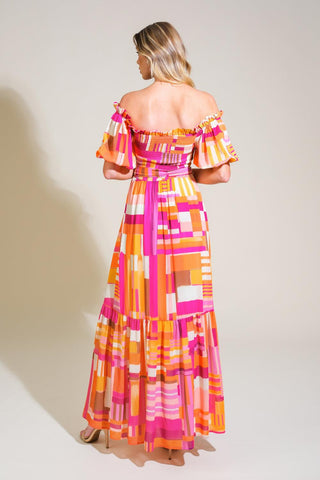 SUNSHINE SQUEEZE WOVEN MAXI DRESS - Glamourous Grace