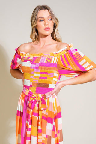 SUNSHINE SQUEEZE WOVEN MAXI DRESS - Glamourous Grace