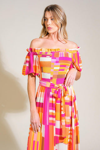 SUNSHINE SQUEEZE WOVEN MAXI DRESS - Glamourous Grace