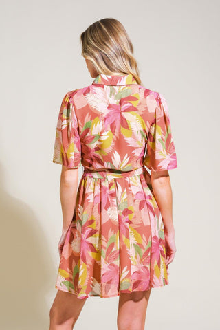 WHIMSICAL WAVES WOVEN MINI DRESS - Glamourous Grace