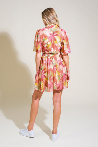 WHIMSICAL WAVES WOVEN MINI DRESS - Glamourous Grace