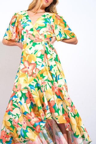 ELABORATE CHARM WOVEN HI-LO DRESS - Glamourous Grace