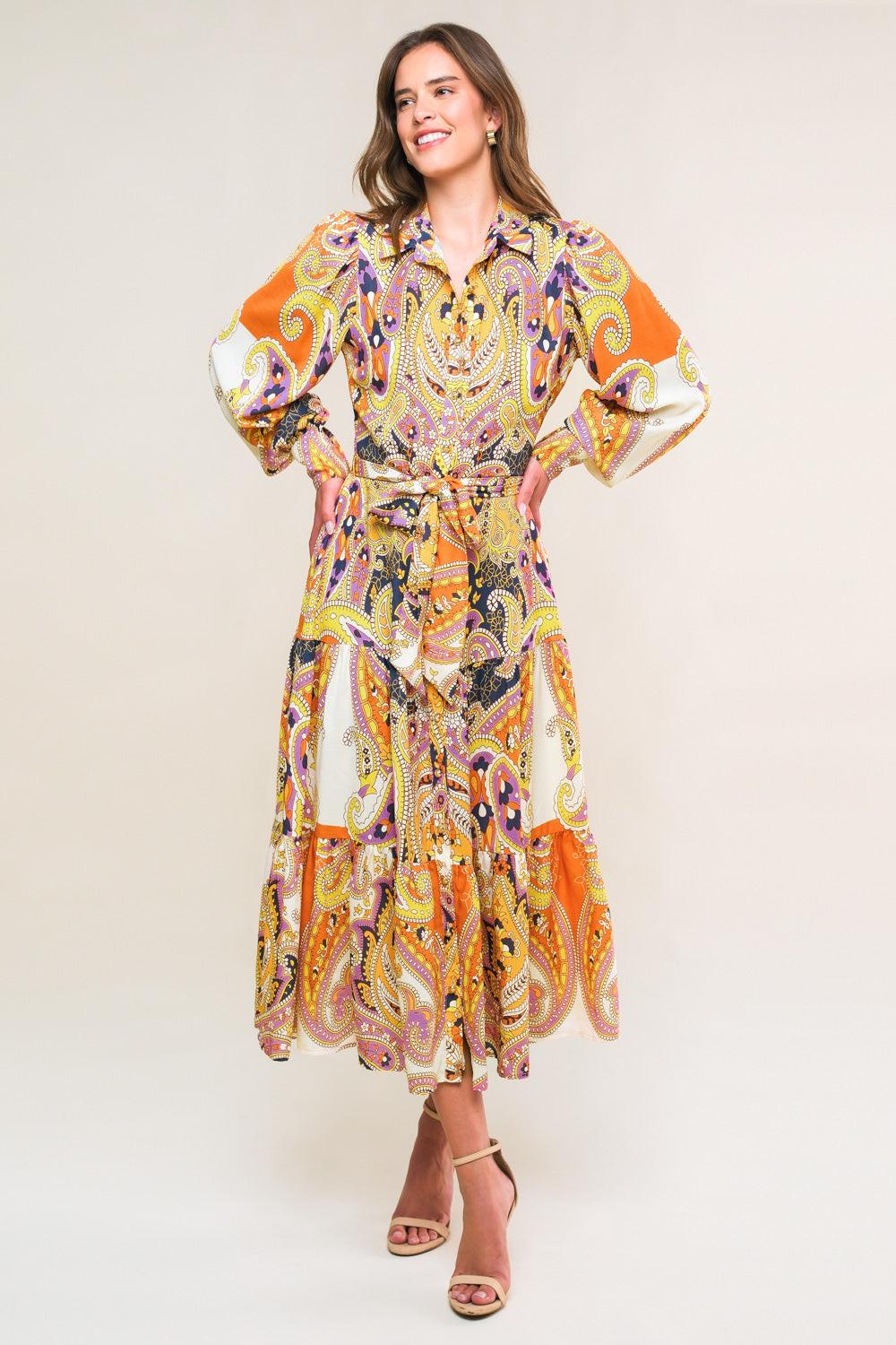 AESTHETIC POSE WOVEN MIDI DRESS - Glamourous Grace