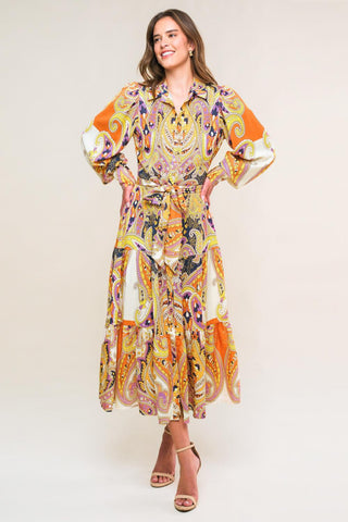 AESTHETIC POSE WOVEN MIDI DRESS - Glamourous Grace