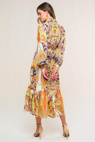 AESTHETIC POSE WOVEN MIDI DRESS - Glamourous Grace