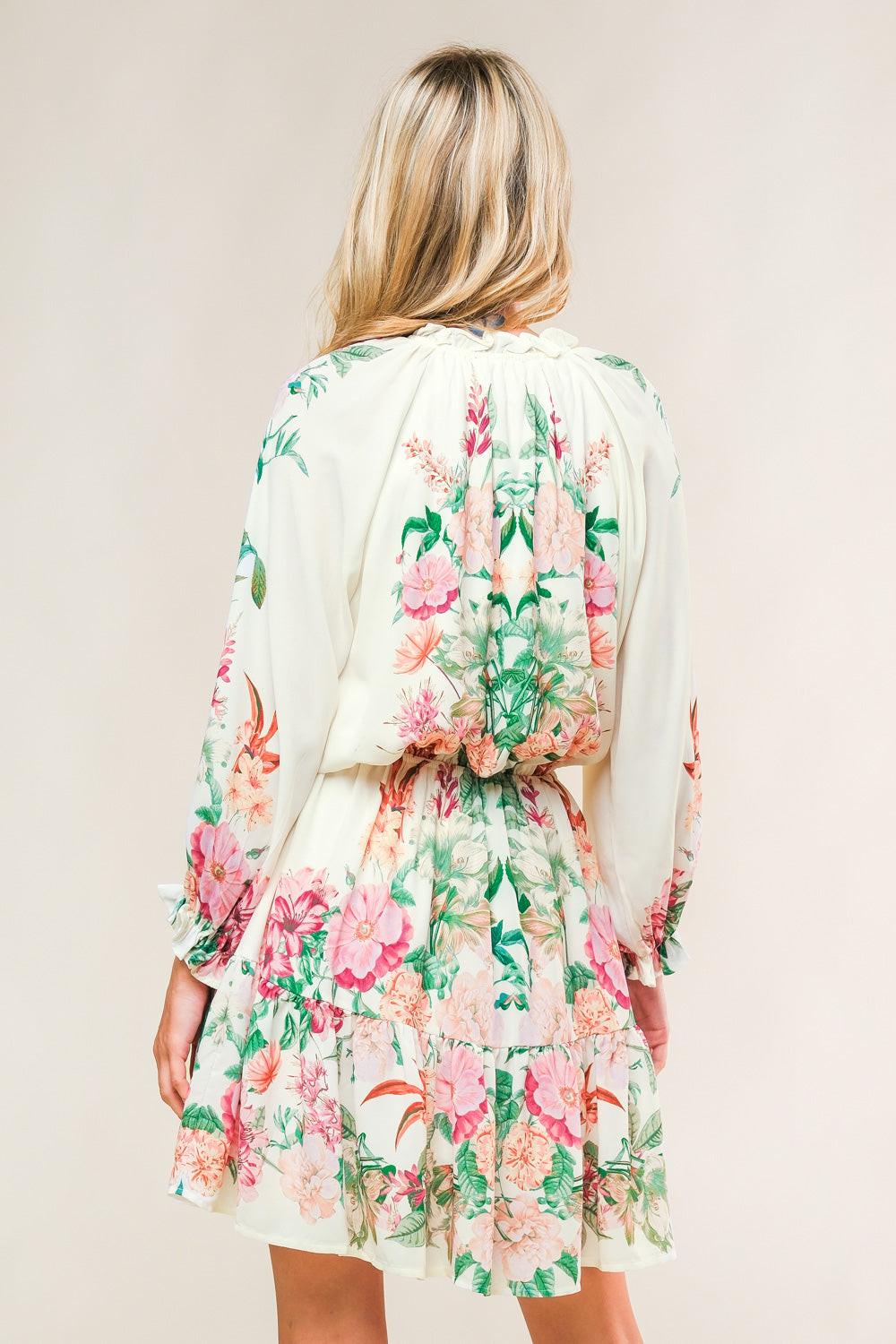 HAPPIEST HERE WOVEN MINI DRESS - Glamourous Grace