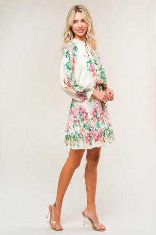 HAPPIEST HERE WOVEN MINI DRESS - Glamourous Grace