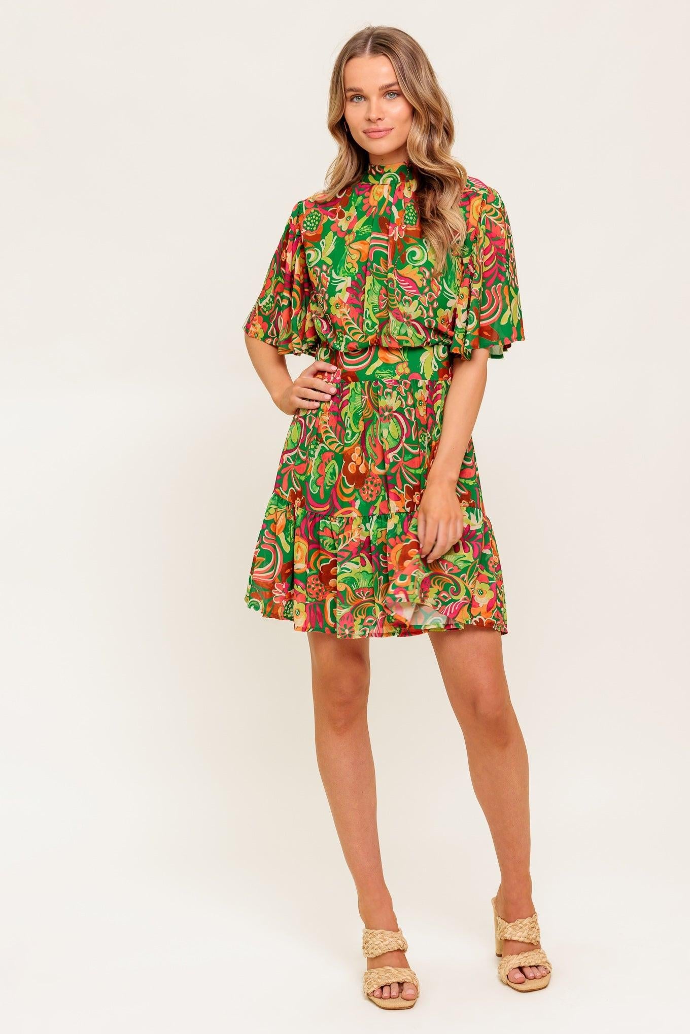 CLEAN AESTHETIC WOVEN MINI DRESS - Glamourous Grace