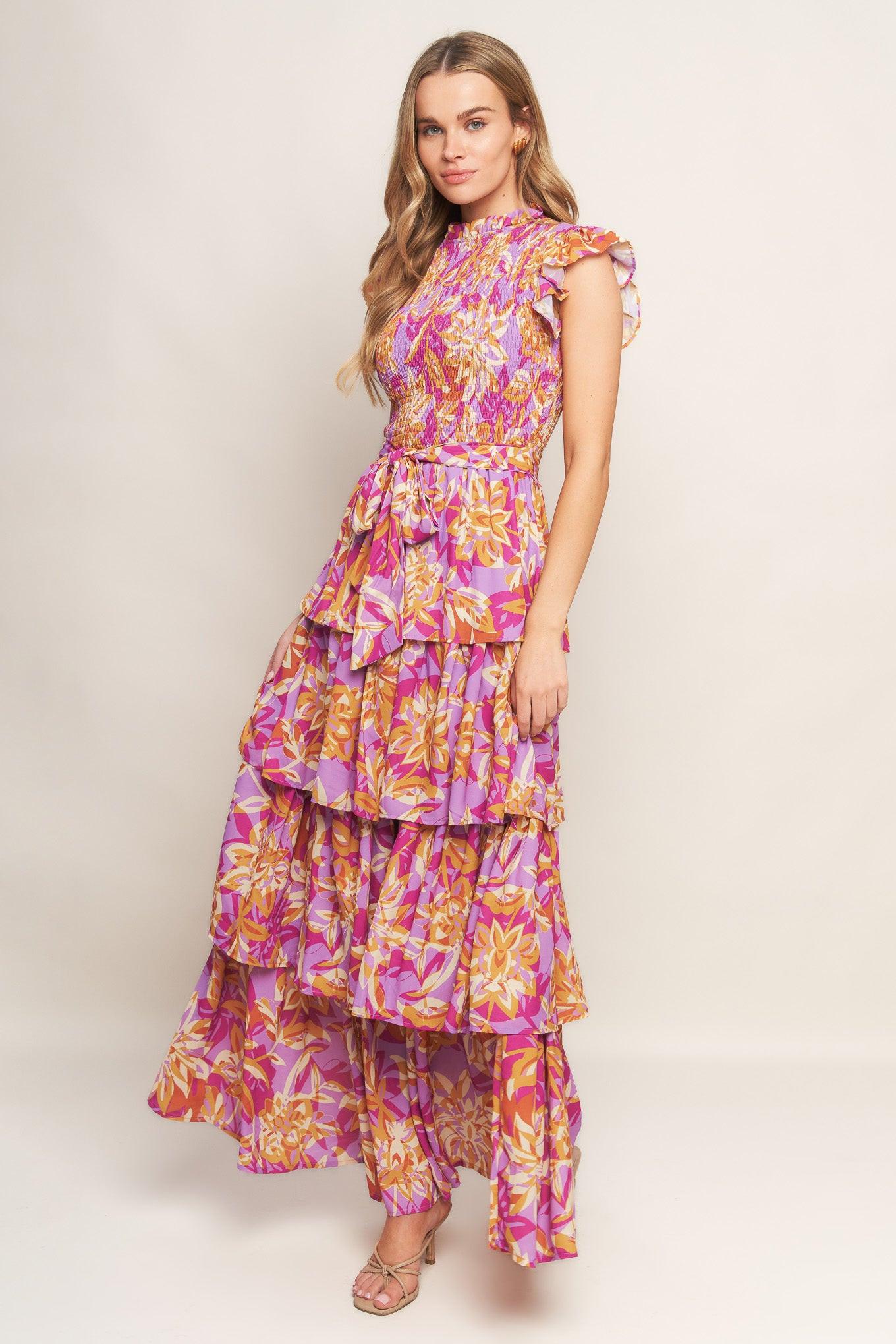 GETTING STARTED WOVEN MIDI DRESS - Glamourous Grace