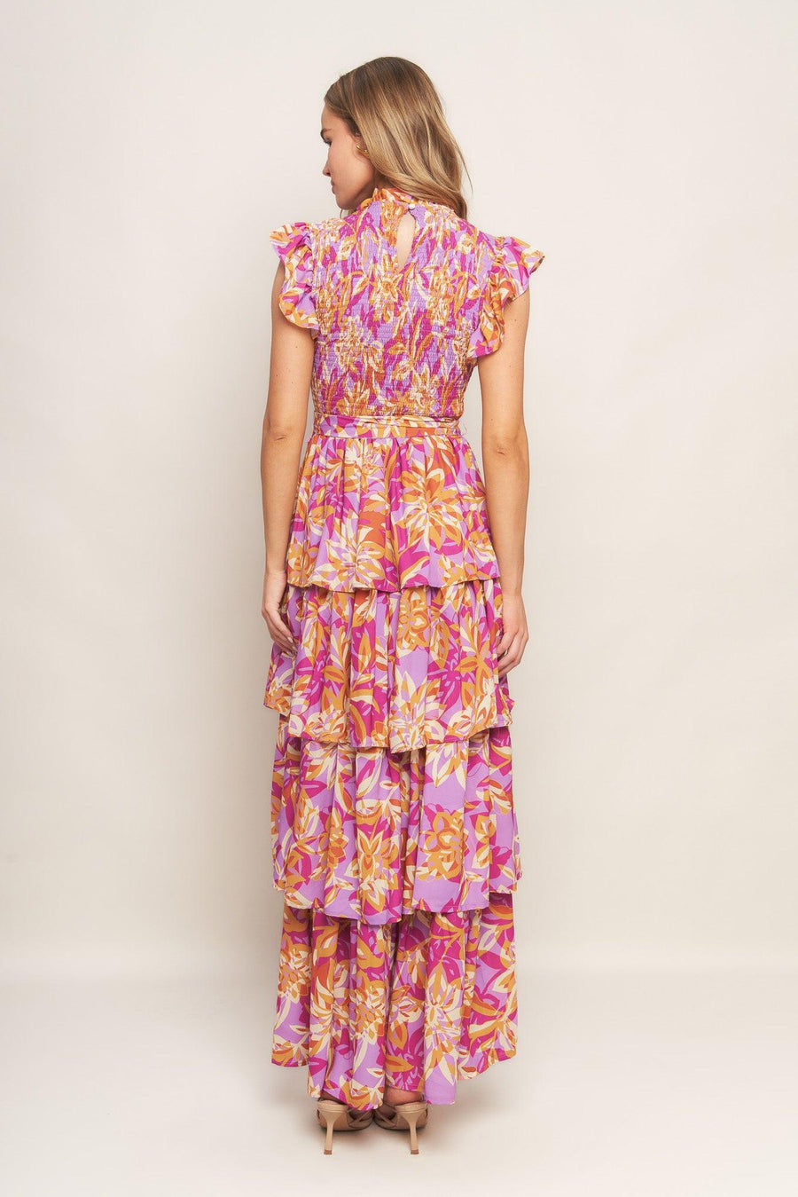 GETTING STARTED WOVEN MIDI DRESS - Glamourous Grace