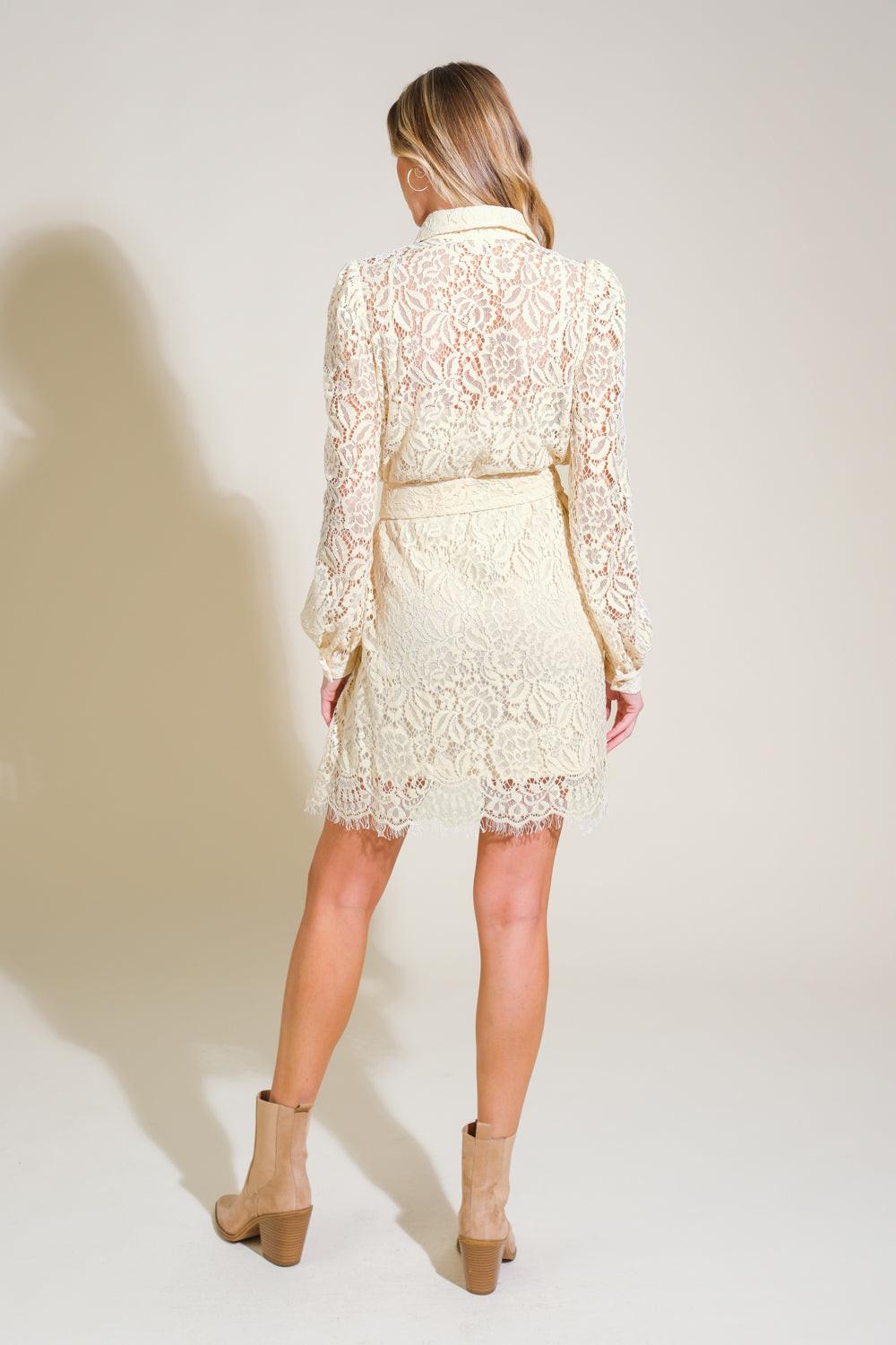 ADORE YOU LACE MINI DRESS - Glamourous Grace