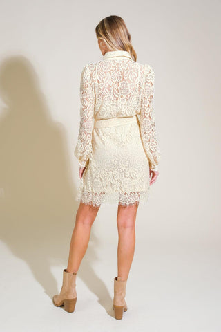 ADORE YOU LACE MINI DRESS - Glamourous Grace