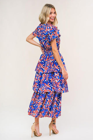 BACK TO FUN WOVEN MIDI DRESS - Glamourous Grace