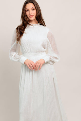 FOREVER WAITING WOVEN MIDI DRESS - Glamourous Grace