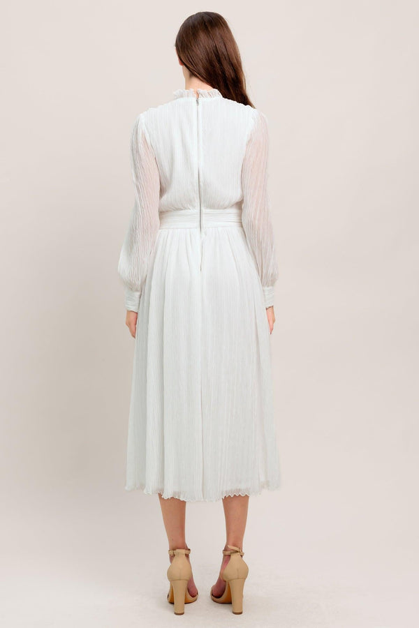 FOREVER WAITING WOVEN MIDI DRESS - Glamourous Grace